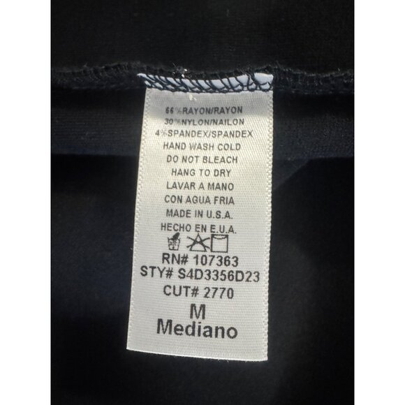 Women's Solemio Lace Accent Racerback Bodycon Mini Dress Black Size Medium - Picture 9 of 12